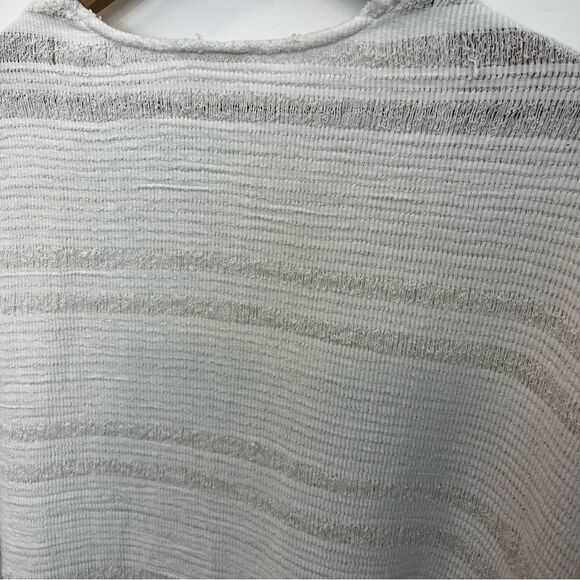 World Market One Size Textured Cotton Open Front Short Sleeve Cardigan - Picture 8 of 13